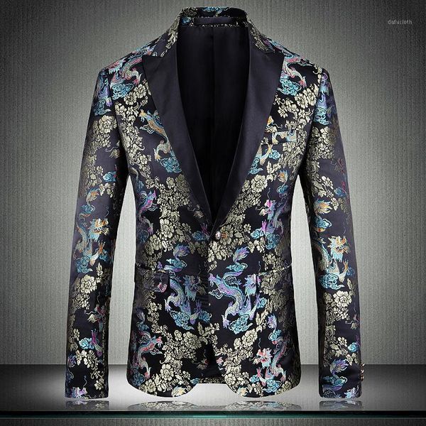 

2020 blazer mens luxury jacquard single breasted wedding party prom blazers men plus size 5xl blazer masculino slim men1, White;black