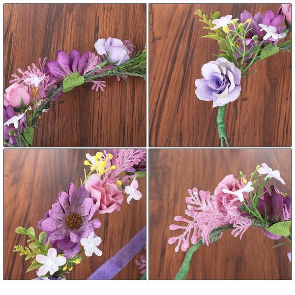 

haimeikang new arrival bride floral crown hair band flower headbands for women garland flower wreath wedding hair qyljru
