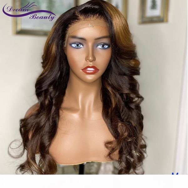 

ombre color 13x6 lace front wigs pre plucked brazilian wavy human hair wigs glueless 180% density remy lace frontal, Black;brown