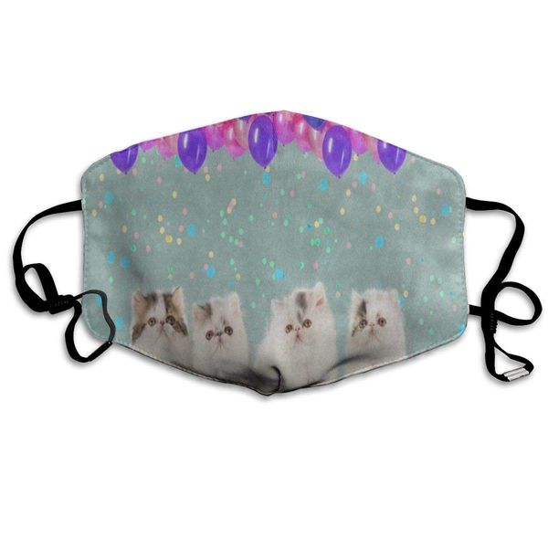 

face mask four kitten cat balloon cool cycling half face earloop nose mask for man