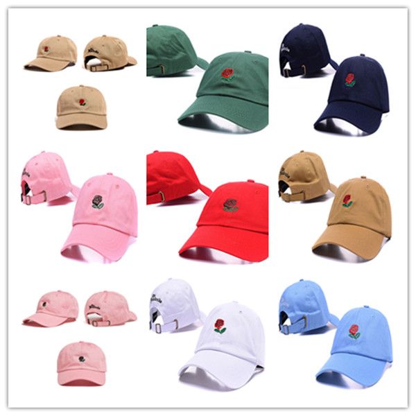 2021 popular raro o boné pop marca cem rosa cinta volta bola pai boné homens mulheres ajustável 6 painel golfe snapback baseball hats241o
