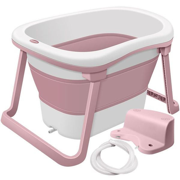 

bathing tubs & seats baby foldable tub child bath can sit lie swimming plus large home
