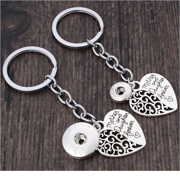 

new snap jewelry 12mm 18mm snap key chains for keyring women gifts girl heart keychain bag pendan qyldpt