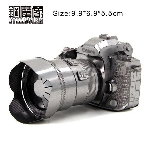 

3d metal puzzles for adults children camera stainless steel laser cut manual jigsaw model collectional educational toys& hobbies y200421