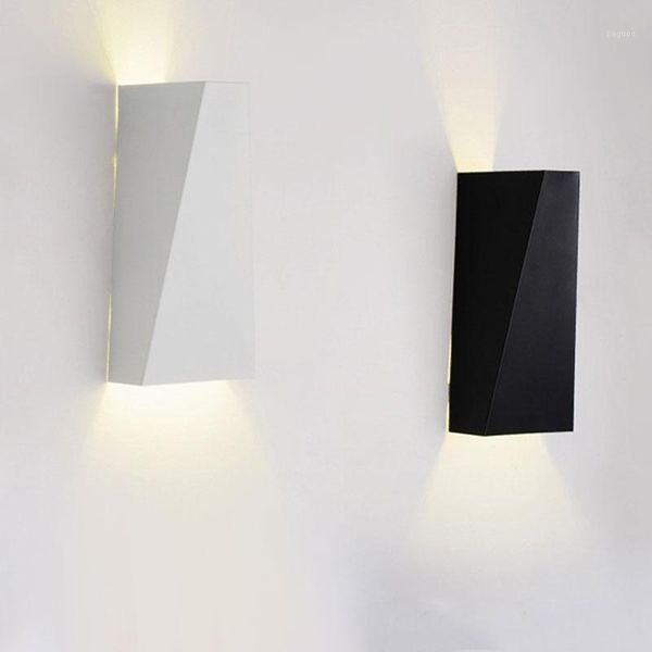 

modern minimalist double geometry 10w led wall lamp bedside lamp indoor wall hanging smd 5730 ac 85-265v1