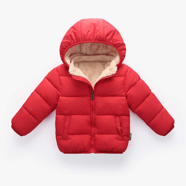 

winter children's with thickened coat baby down and cotton padded jacket, Black