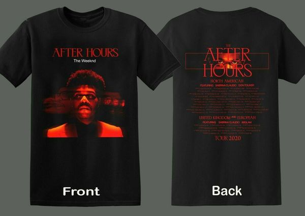 

the weeknd after hours tour 2020 r&b hip hop pop music concert s 3xl hoodie designers t shirts sweatshirt