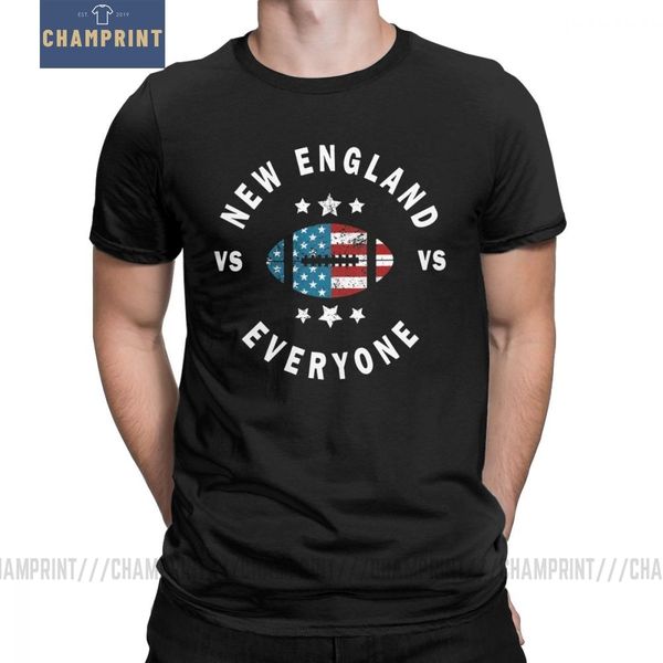 

men's funny distressed new england vs everyone amazing fans patriots tees round neck summer sport hooded sweatshirt hoodie men t shirt
