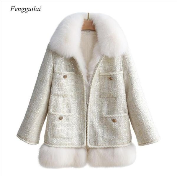 

luxury golden sequine winter coats women faux for fur outwear furry jackets coats for women 2021 new short design furry jackets, Black