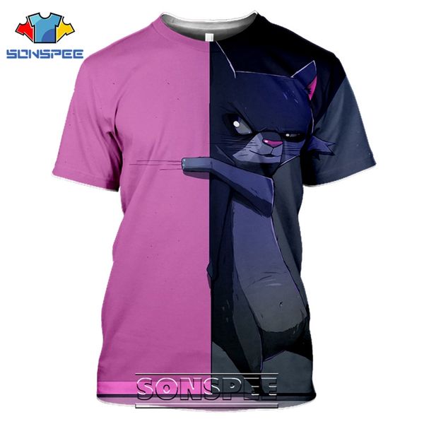 

fantasy cat men darkness cartoon animal 3d print shirts plus size oversized oversized men clothing