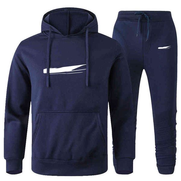 

coat designer tracksuit fashion mens clothing 2 piece set tech fleece hoodie +pants sweatshirt basketball sportswear running suit s-3xl, Gray