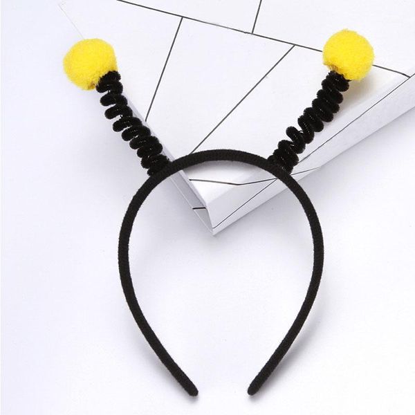 

hair accessories adorable cute alien antenna headwear ball band hoop for halloween bee ladybird role play birthday party supplies1, Slivery;white