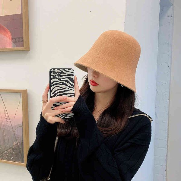 

caps hats solid color double-sided female autumn and winter korean windproof sunscreen fisherman women's bucket student, Blue;gray