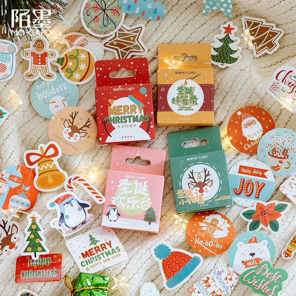 

new snowflake christmas stickers 46pcs/lot diary scrapbooking vinatge labels decorative card tags 2