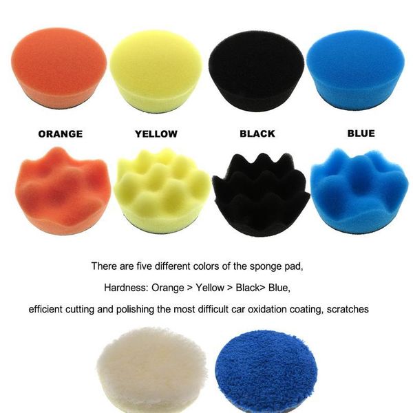 

21pcs 3inch (80mm) car foam drill polishing pad kit car polishing disc 16pcs buffing pads,wool pads,multifunctional sqcmtl