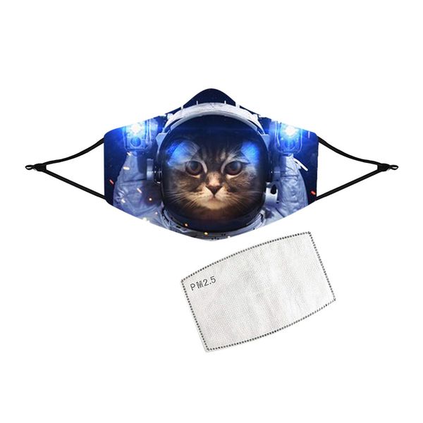

1pcs pet cat printing breathable multi-purpose face cover protection reusable windproof face mask mondkapjes /28 wmtrqy