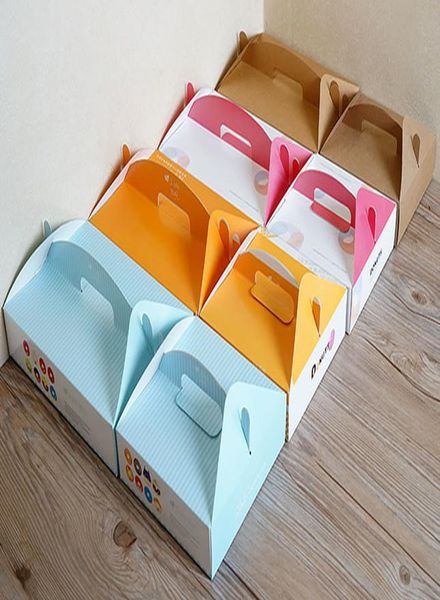 

stobag 10pcs portable donuts paper box pastry cake packing carton baking cookie gift box for party favor baby shower christmas bbymfy bwkf