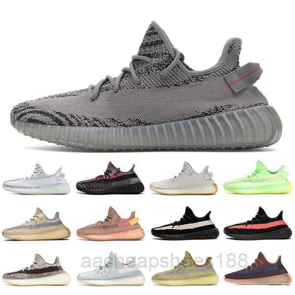 

3m reflective kanye west v2 women men casual shoes yecher ash stone clay earth desert sage carbon cinder sports sneakers 36-47 1# fdc6