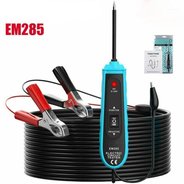 

universal em285 car electric circuit tester auto tools 6-24v with 5m cable battery power probe circuit tester car accessories1