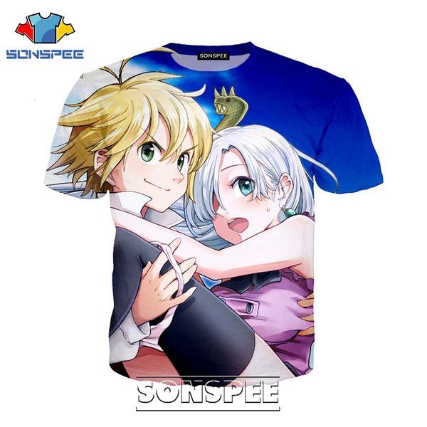 

the seven deadly sins escanor 3d print shirts humor hentai horror men clothing