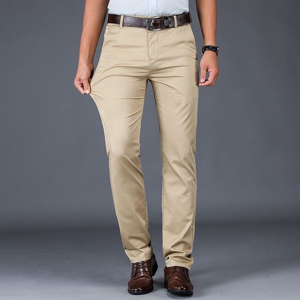 

rgyod spring and summer 2020 casual trousers casual men's loose pants tube straight pants elastic comfortable breathable men's bus, Blue