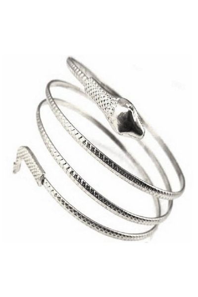

anklets fashion coiled snake spiral upper arm cuff armband bangle bracelet, Red;blue