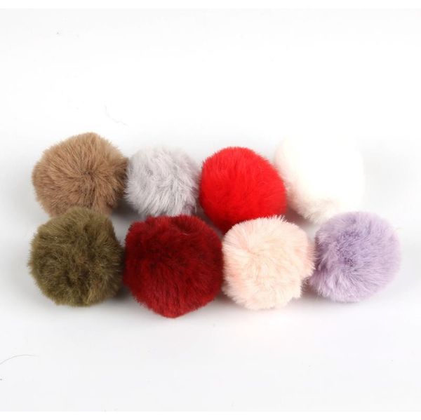 

4cm pompon bunny fluffy keychain pom pom bulb woman bag porte cleff trinket natural rex rabbit hair ball real wool fur f sqczii, Slivery;golden