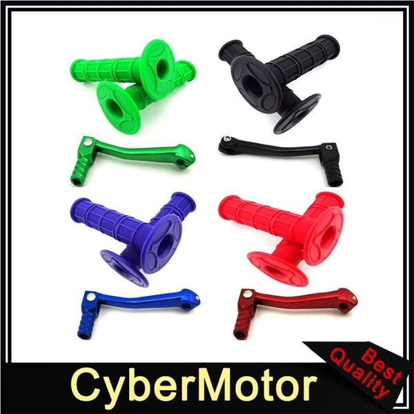 

11mm folding gear shifter lever + handle grips for chinese pit dirt bike motorcycle 50cc-160cc xr50 crf50 braaap ssr lifan yx1