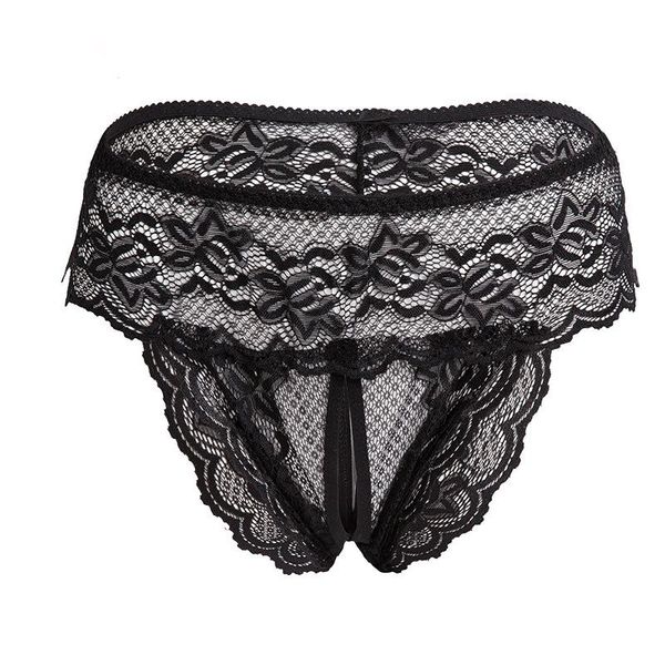 Mutandine da donna XL XXL XXXL Taglie forti Intimo Donna Sexy con apertura sul cavallo In pizzo trasparente Perizoma per biancheria intima da notte1277b