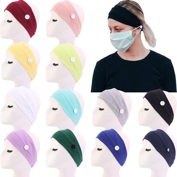 

12 pack boho wide headband with button elastic turban hair band yoga head wraps for women and girls qylgda mywjqq, Slivery;white