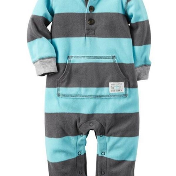 

baby clothes unicorn fleece bebes jumpsuit winter pajamas infants baby boys clothing toddler baby girl rompers high collar 9-24m y200320, Blue