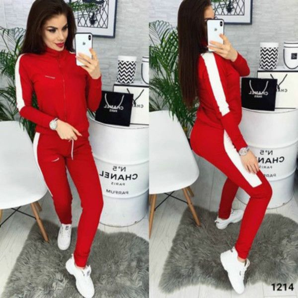 

женская крючок с длинным рукавом спортивные костюмы дамский костюм женщин напечатанная sweatsuits 2020fw повседневный красный черный цвет ка, Gray