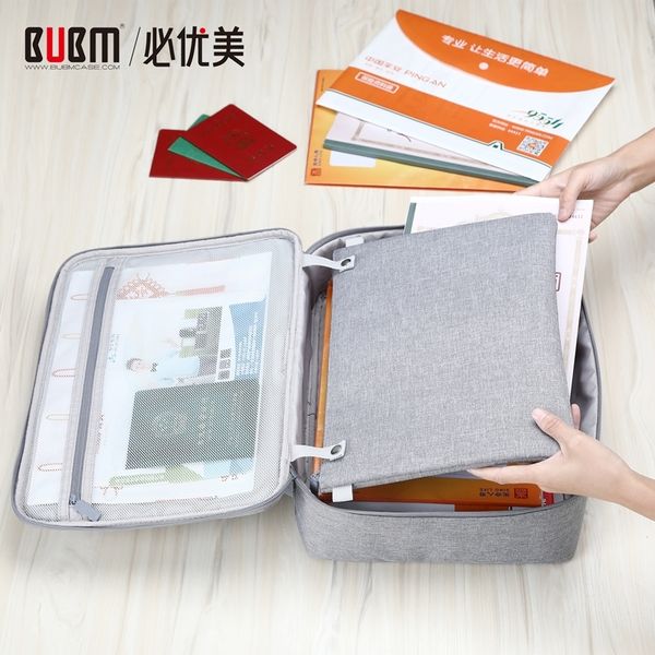 

bubm waterproof multi-functional document filing bags portfolio organizer, credential bag diploma storage file pocket for family y200714, Blue;pink