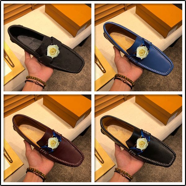 

trend 2020 men leather sneakers fashion loafers shoes for men green young casual shoes comfortable lazy shoes men size 38-46, Black