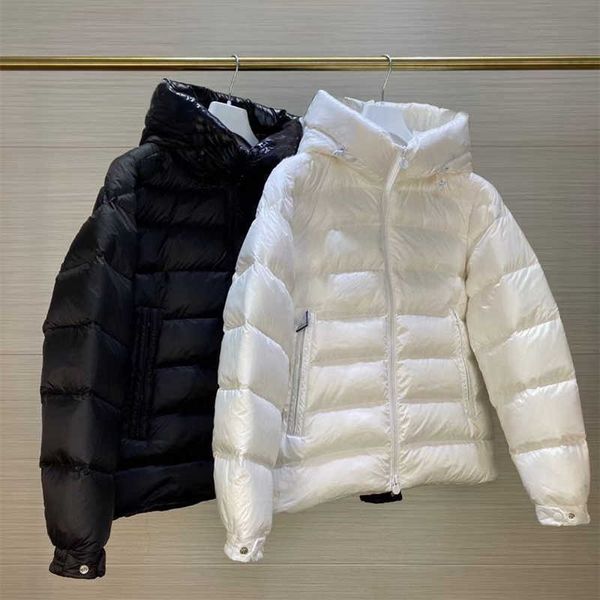 

classic winter down jacket bothside letters men windproof warm solid down coat jackets women coats streetwear homme fashion outdoor outwear, Black