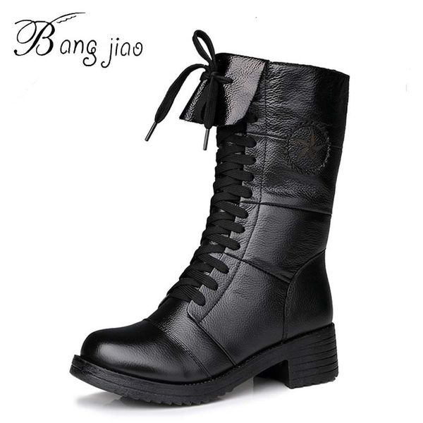 

autumn and winter fashion women's royal martins military boots heel ankle plush tights, Black