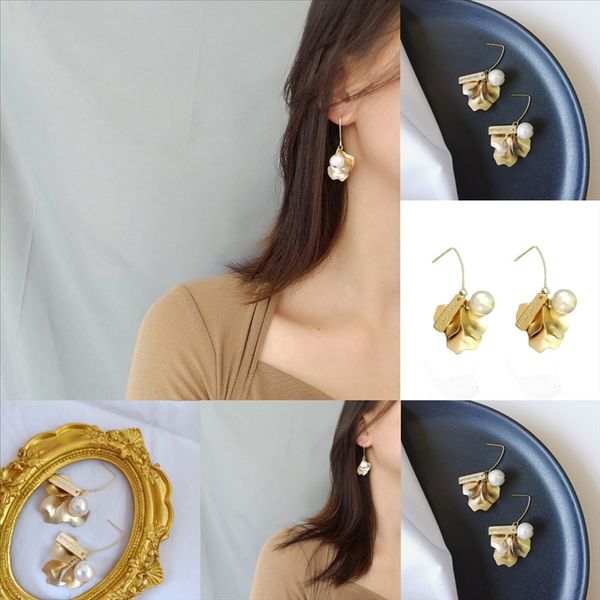 

e9i new gift jewelry new crystal front backjc earrings sided earring stud for women fashion ear cuff piercing earring, Golden
