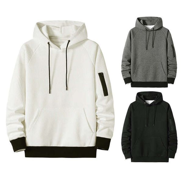 

shanging 2020 men's silk new wool sports casual hooded sweater coat, Gray