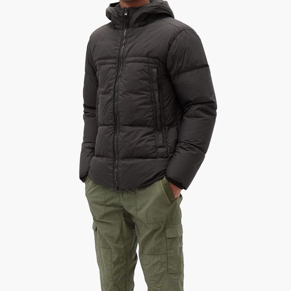 

19fw coat hooded parka men winter jacket windbreaker parkas down coat thick jackets mens fashion jackets asian size mens clothing, Black