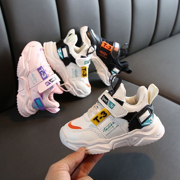 

1-6 years old little boys girls sneakers shoes fashion casual comfortable toddler sneakers for kids children's sports shoes lj201203, Black