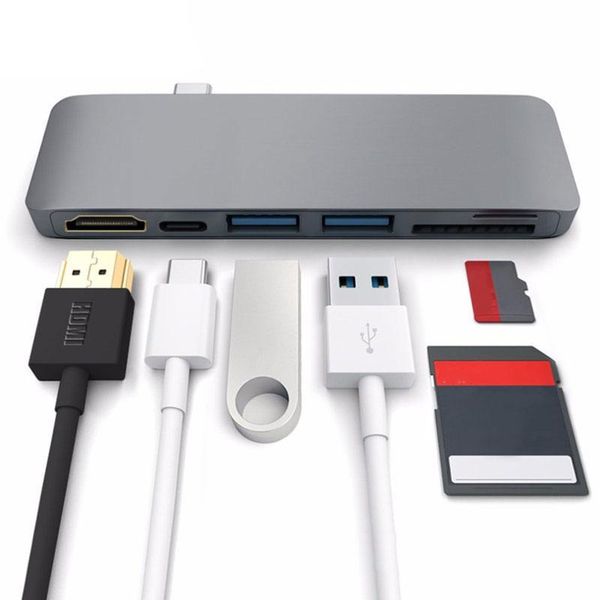 

for type-c to hdmi hub adapter for station usb-c dock with pd power sd/tf card