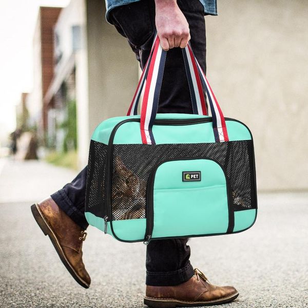 

portable dog carrier bag breathable mesh pet puppy travel bag backpack outdoor shoulder bag for small dogs cats chihuahu sqcuvg