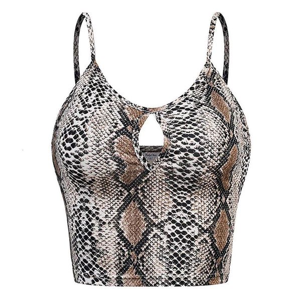 

crop women camisole v neck sleeveless cut out snake camis strap crop fitness lady ropa mujer 2021, White