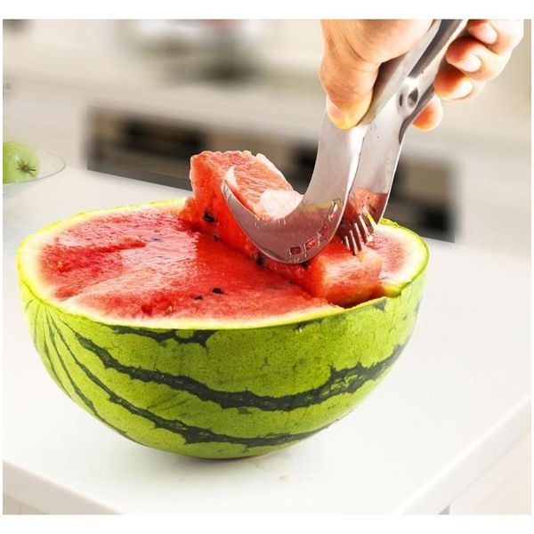 

watermelon slicer corer stainless steel fruit peeler faster melon cutter-useful and smart sqcxkm bdenet