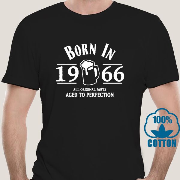 

1869a born in 1966 53th year birthday age present beer funny aged gift men black summer fashion sport hooded sweatshirt hoodie t shirt