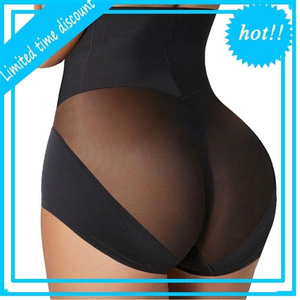 

womens shapewear bulifter briefs high waist trainer body shaper panties faja tummy control slimming seamless underwear, Black;white