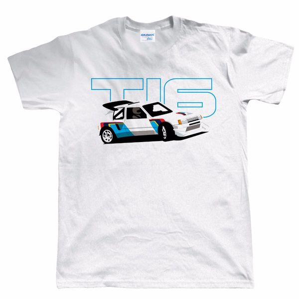 

новая 3d футболка смешной 205 t16 классический группа b rally car тенниска подарок для пап рождество рождество tee рубашки спорта с капюшоно