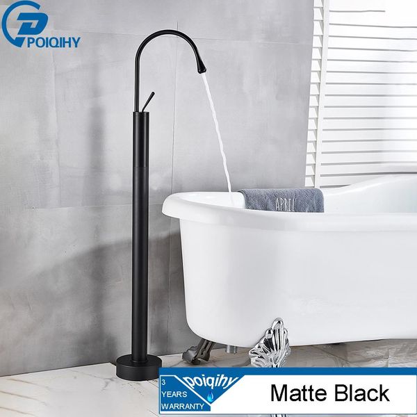 

poiqihy golden bathtub faucet single level standing bath shower set creative floor mounted clawfoot tub faucet set cold bbyfmq
