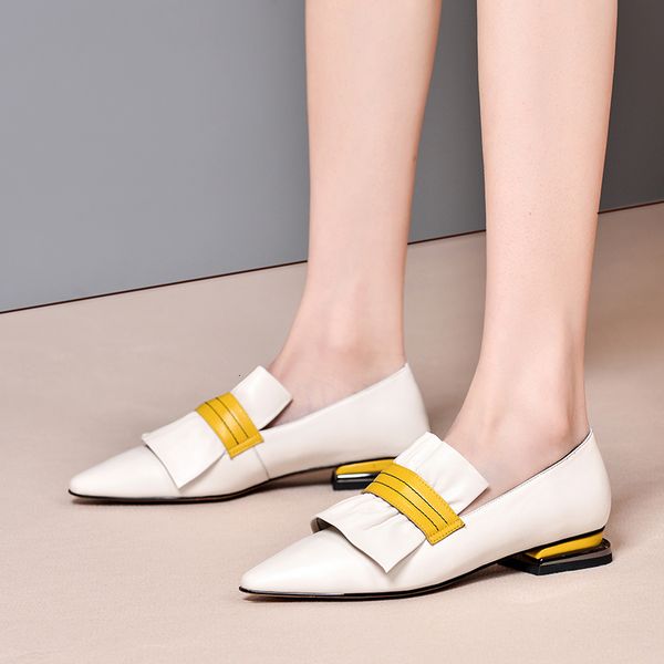 

2021 mode matching women's comfortable down office shoes nature genuine heels uuw4, Black