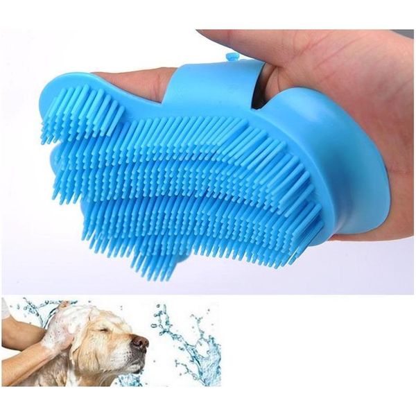 

10pcs new silicone soft pet hair glove massage tools dog brush comb for grooming dog gloves animal finger hair cleaning brushes